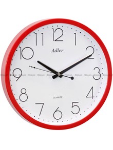Zegar ścienny Adler 30164-RED - 31 cm - płynąca wskazówka
