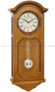 Adler 20040-CD2 stylowy zegar wiszący kwarcowy z wahadłem i melodiami