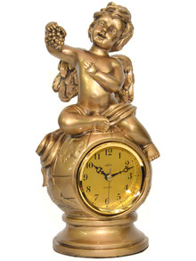 Zegar kominkowy figurka - Adler 80181G-A - 14x30 cm