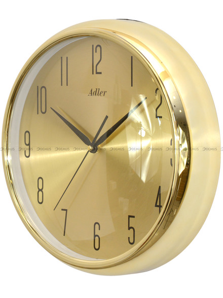 Zegar ścienny Adler 30285-Gold - 34 cm płynąca wskazówka