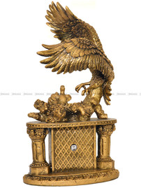 Zegar kominkowy figurka Orzeł - Adler 80135-A - 28x52 cm
