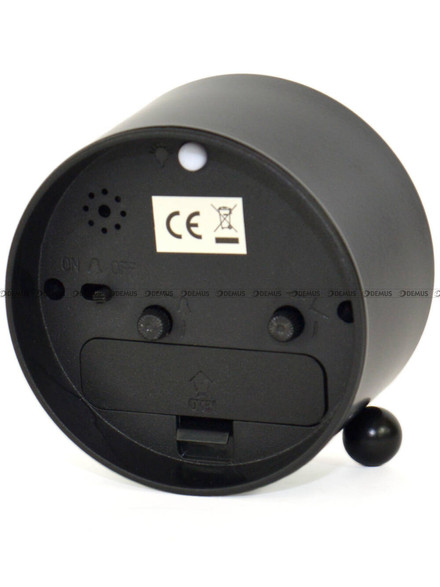 Budzik z płynąca wskazówką Adler PT513-2-Black - 8x9 cm