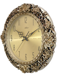 Zegar ścienny Adler 30288-Gold - 41 cm - płynąca wskazówka