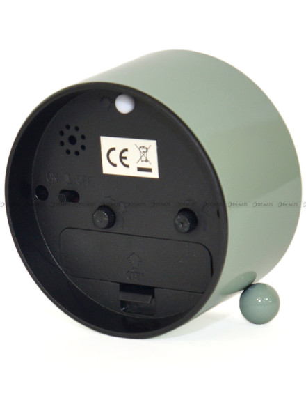 Budzik z płynąca wskazówką Adler PT513-3-Green - 8x9 cm