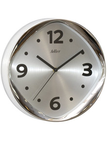 Zegar ścienny Adler 30293-Silver - 30 cm - płynąca wskazówka