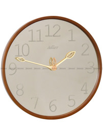 Drewniany zegar ścienny z lustrem Adler 30301-Light-Walnut - 35 cm