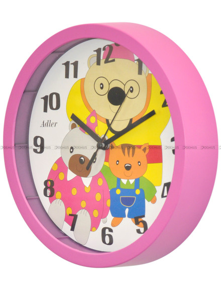 Zegar ścienny dla dzieci Adler 30083-Pink - 20 cm