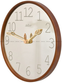 Drewniany Zegar ścienny Adler 30301-Light-Walnut - 35 cm