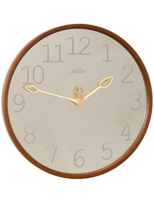 Drewniany Zegar ścienny Adler 30301-Light-Walnut - 35 cm