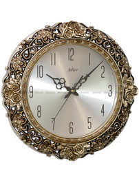 Zegar ścienny Adler 30289-Silver - 41 cm - płynąca wskazówka