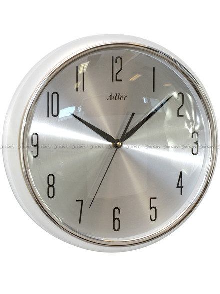 Zegar ścienny Adler 30286-Silver - 34 cm płynąca wskazówka