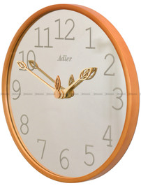 Drewniany zegar ścienny z lustrem Adler 30301-Wood-Color - 35 cm