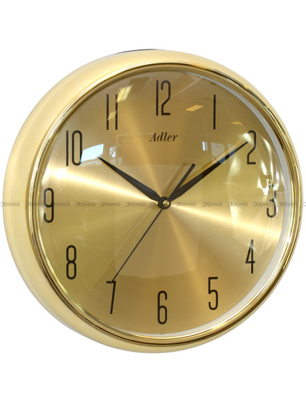 Zegar ścienny Adler 30285-Gold - 34 cm płynąca wskazówka