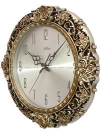 Zegar ścienny Adler 30289-Silver - 41 cm - płynąca wskazówka