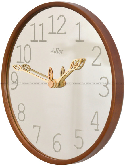 Drewniany Zegar ścienny Adler 30301-Light-Walnut - 35 cm