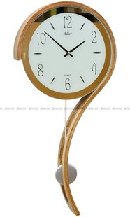 Adler 20216-PB-OAK Znak zapytania zegar wiszący kwarcowy z wahadłem w odcieniu dąb