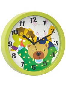 Zegar ścienny dla dzieci Adler 30083-Green - 20 cm