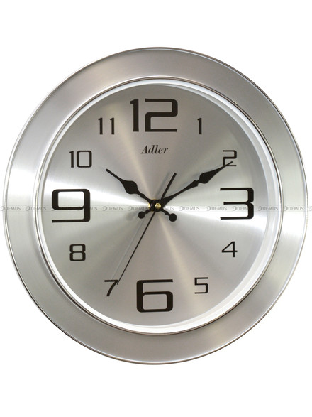 Zegar ścienny Adler 30295-Silver - 33 cm - płynąca wskazówka