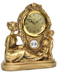 Zegar kominkowy figurka - Adler 80004G-A - 22x25 cm