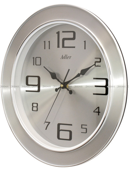 Zegar ścienny Adler 30295-Silver - 33 cm - płynąca wskazówka