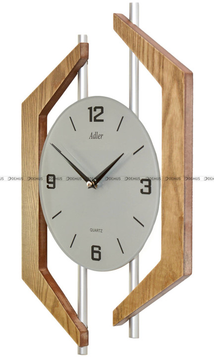 Adler 21183-D zegar ścienny w odcieniu dąb