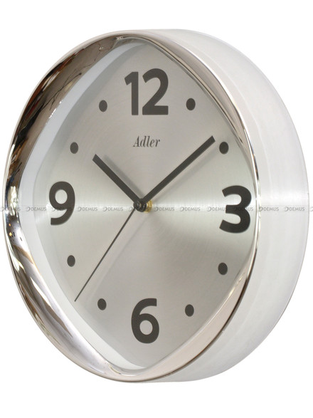 Zegar ścienny Adler 30293-Silver - 30 cm - płynąca wskazówka