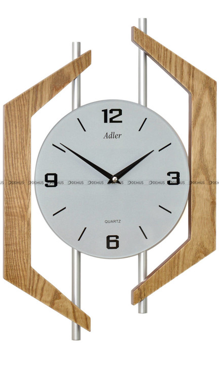 Adler 21183-D zegar ścienny w odcieniu dąb