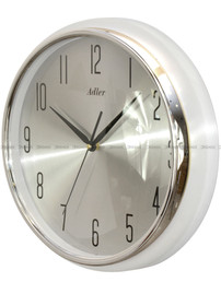 Zegar ścienny Adler 30286-Silver - 34 cm płynąca wskazówka