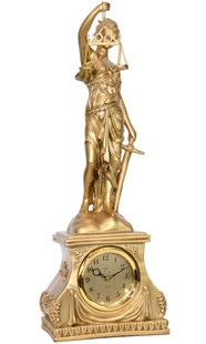 Adler 80067G Zegar kominkowy figurka