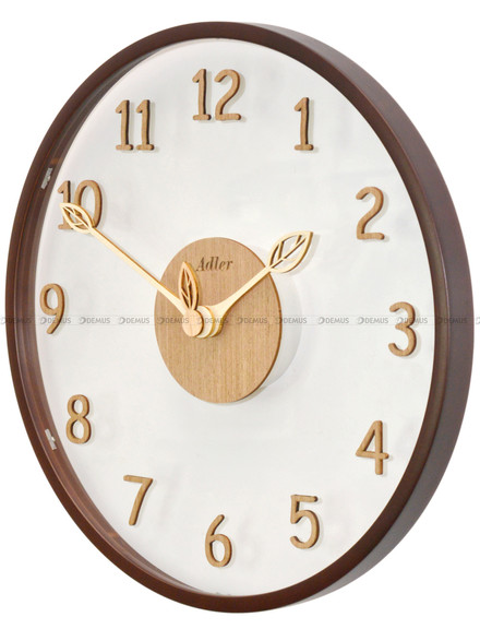 Drewniany Zegar ścienny Adler 30298-Dark-Walnut - 35 cm
