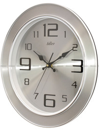 Zegar ścienny Adler 30295-Silver - 33 cm - płynąca wskazówka