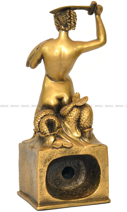 Zegar kominkowy figurka Syrenka - Adler 80178-A - 16x37 cm