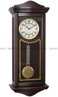 Adler 20226-W Zegar wiszący kwarcowy, Orzech