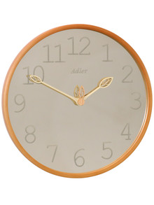 Drewniany zegar ścienny z lustrem Adler 30301-Wood-Color - 35 cm
