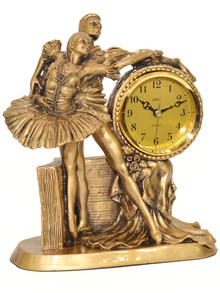 Zegar kominkowy figurka - Adler 80121G-A - 22x26 cm