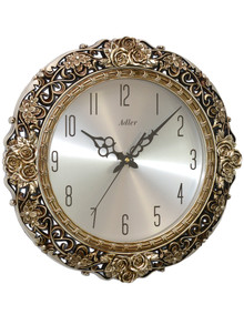 Zegar ścienny Adler 30289-Silver - 41 cm - płynąca wskazówka