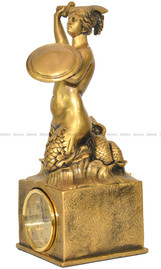 Zegar kominkowy figurka Syrenka - Adler 80178-A - 16x37 cm