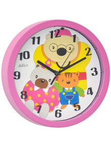 Zegar ścienny dla dzieci Adler 30083-Pink - 20 cm