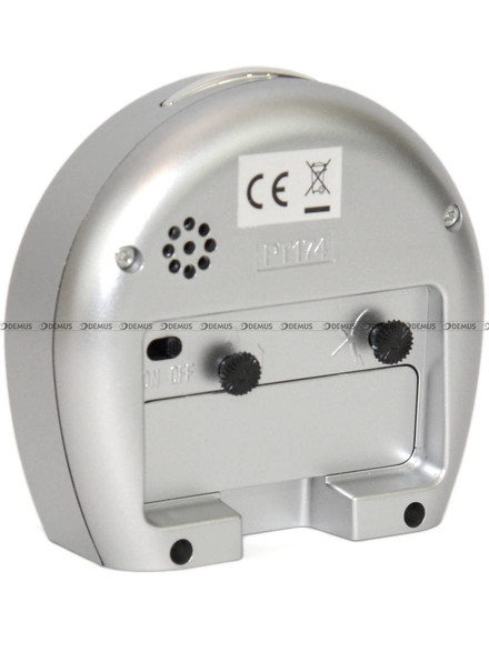 Budzik z płynąca wskazówką Adler 40155-SR - 8x8 cm