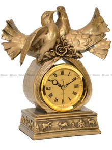 Zegar kominkowy figurka Gołębie - Adler 80104G-R
