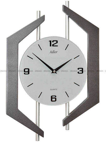 Adler 21183-ANTRACIT zegar ścienny nowoczesny w odcieniu antracytu