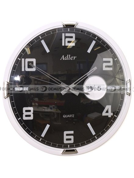 Adler PW184-1731-Czarny Zegar ścienny kwarcowy
