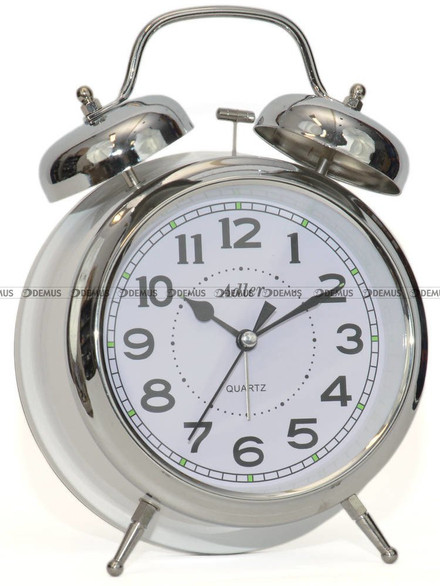 Budzik wskazówkowy Adler 40133S-WH