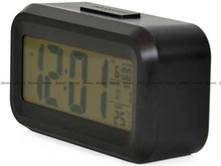 Budzik z termometrem Adler PU618-Black - 14x8 cm