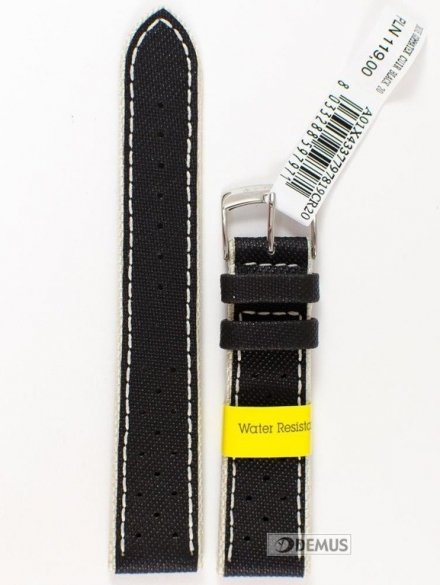 Pasek do zegarka skórzany wodoodporny - Morellato X4337797819 20mm czarny