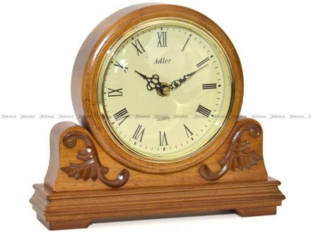 Zegar kominkowy Adler 22131-D drewniany, odcień dąb