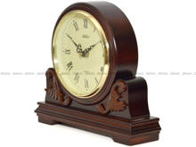 Adler 22131-W stylowy zegar kominkowy drewniany odcień orzech