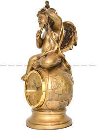 Zegar kominkowy figurka Cherubin Adler 80180G-A - 13x30 cm
